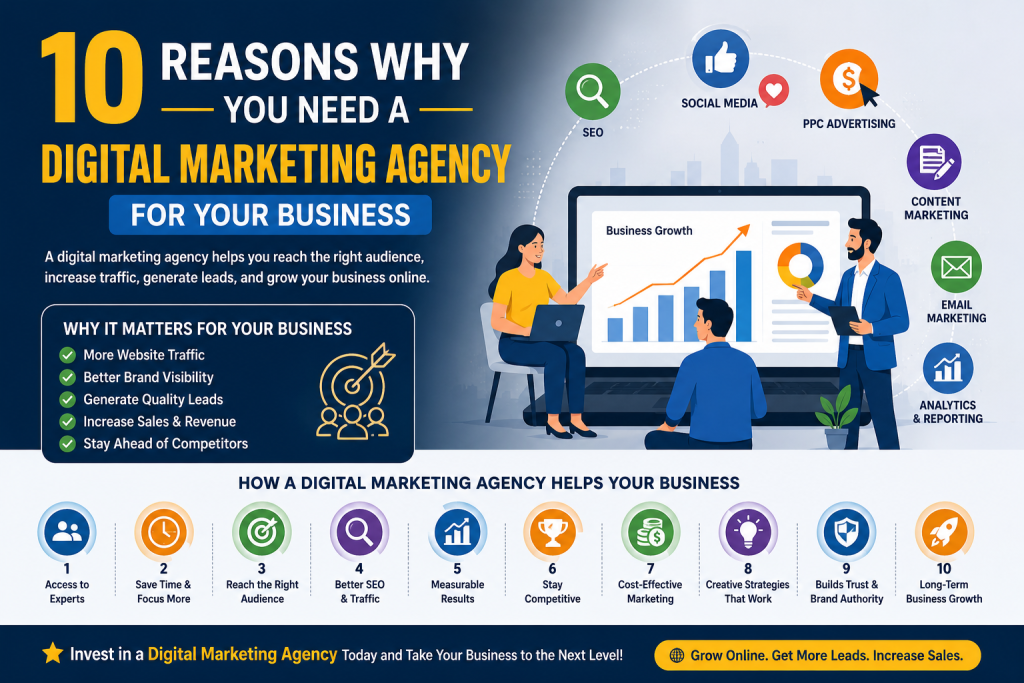 10 Reasons Why You Need A Digital Marketing Agency for Your Business