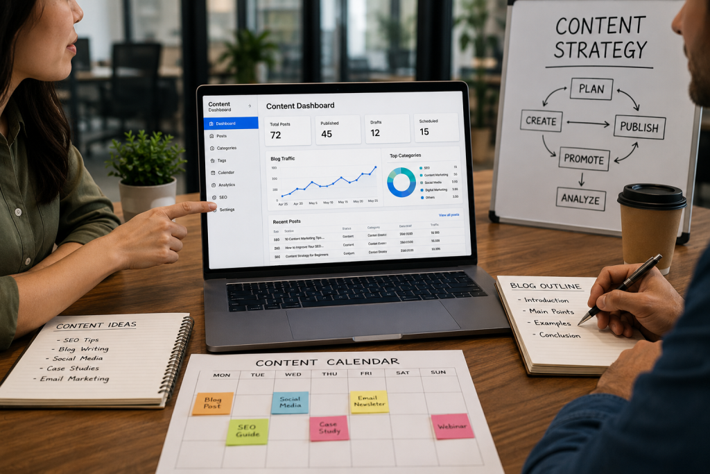 Content marketing strategy for website marketing