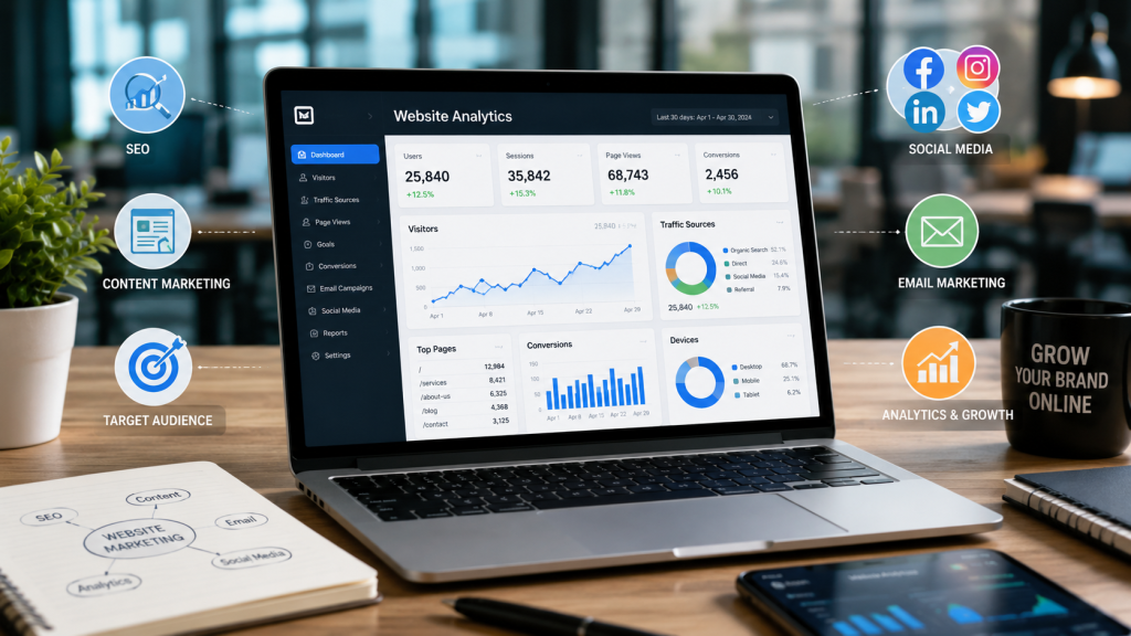 Website Marketing strategies for growing online business