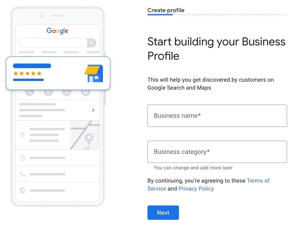 Google Business Profile optimization dashboard for improving local search rankings and customer engagement
